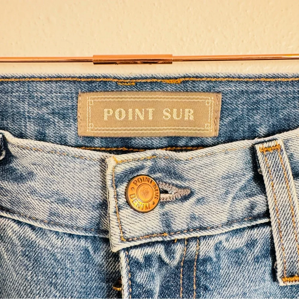 Point Sur Denim High-Rise Straight Jeans - Size 29 - Picture 11 of 15